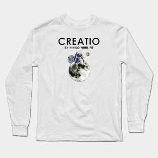 Creationist Astronaut Latin Quote Long Sleeve T-Shirt